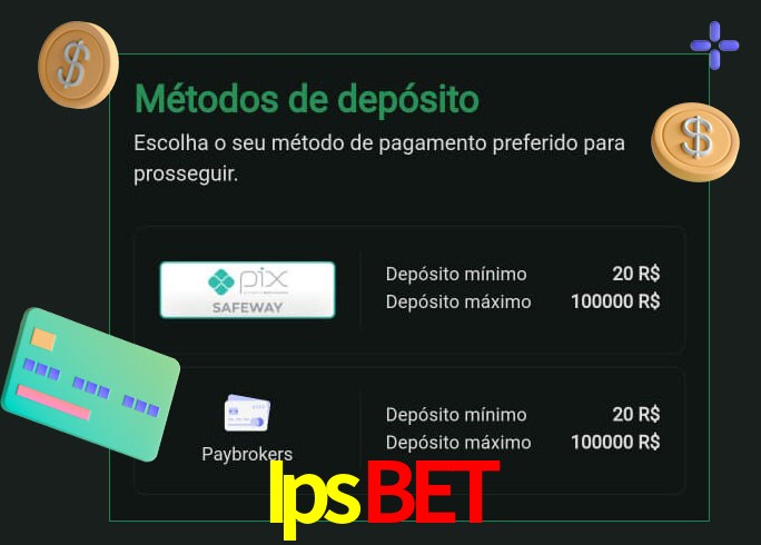 O cassino Ipsbet oferece uma grande variedade de métodos de pagamento